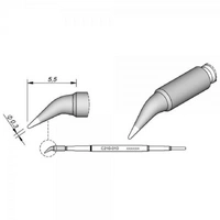 Lötspitze für T210-A / T210-NA, spitz, gewinkelt, C210010 Lötspitze für T210-A / T210-NA, spitz, gewinkelt, C210010