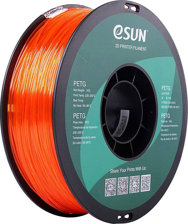 eSUN PETG Translucent Orange, 1,75 mm / 1000 g