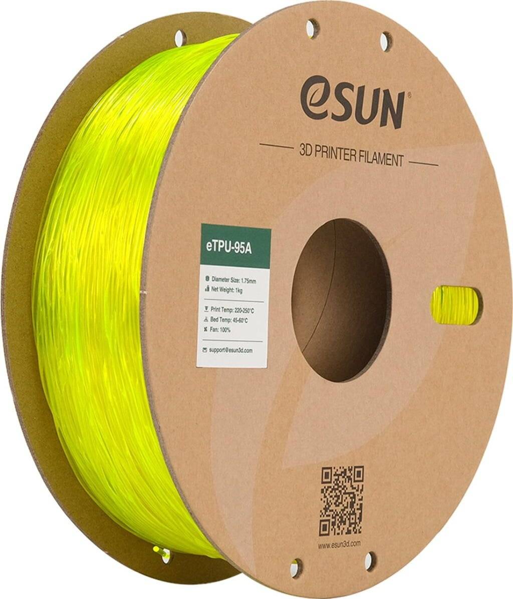 eSUN TPU-95A Translucent Yellow, 1,75 mm / 1000 g