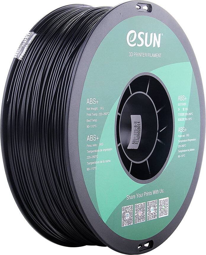 eSUN ABS+ Black, 1,75 mm / 1000 g