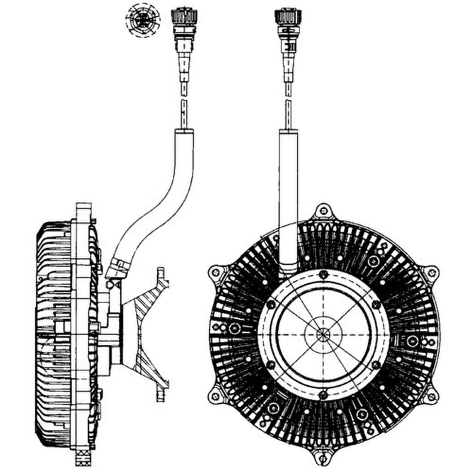 Kupplung Kühlerlüfter elektronisch Ø 318 mm MAHLE für MITSUBISHI Fuso