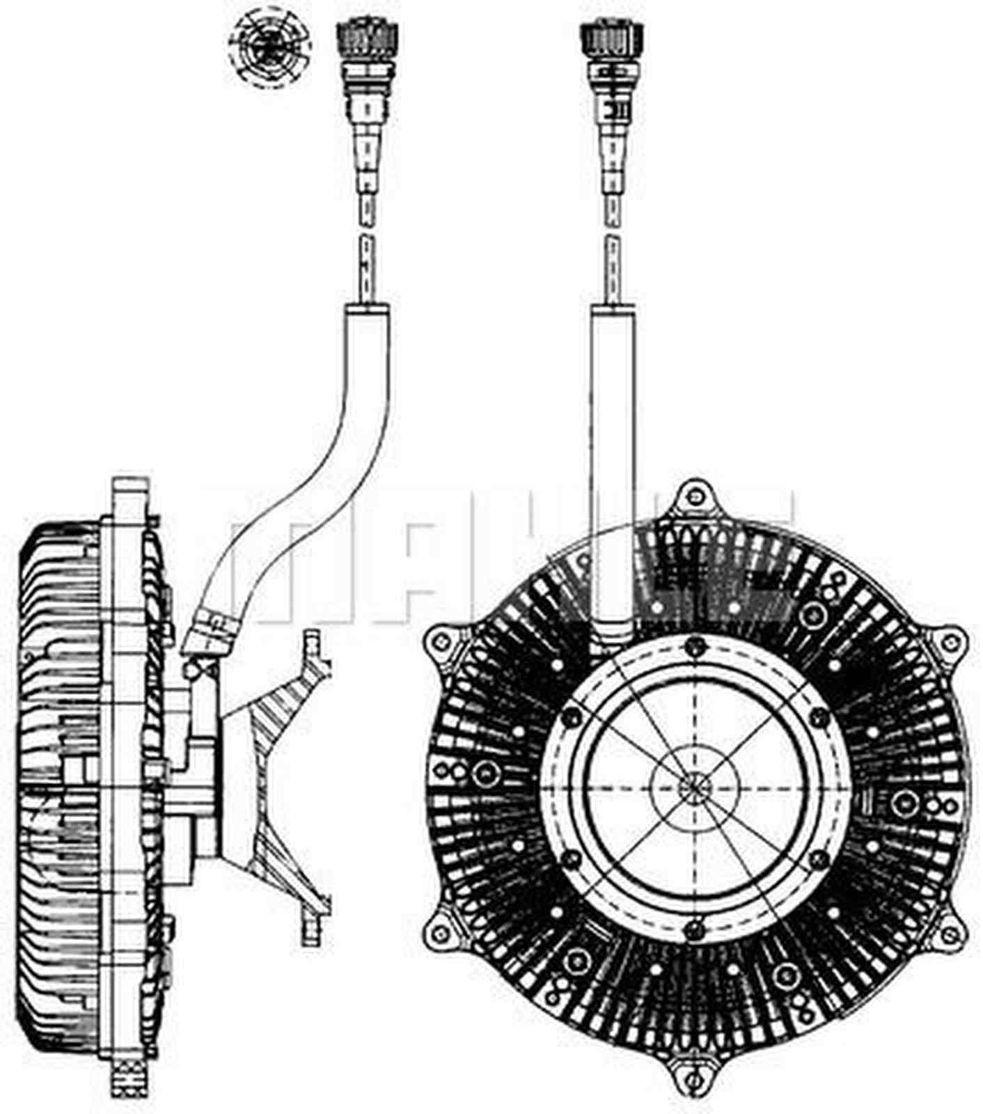 Mahle CFC216000P Kupplung, Kühlerlüfter