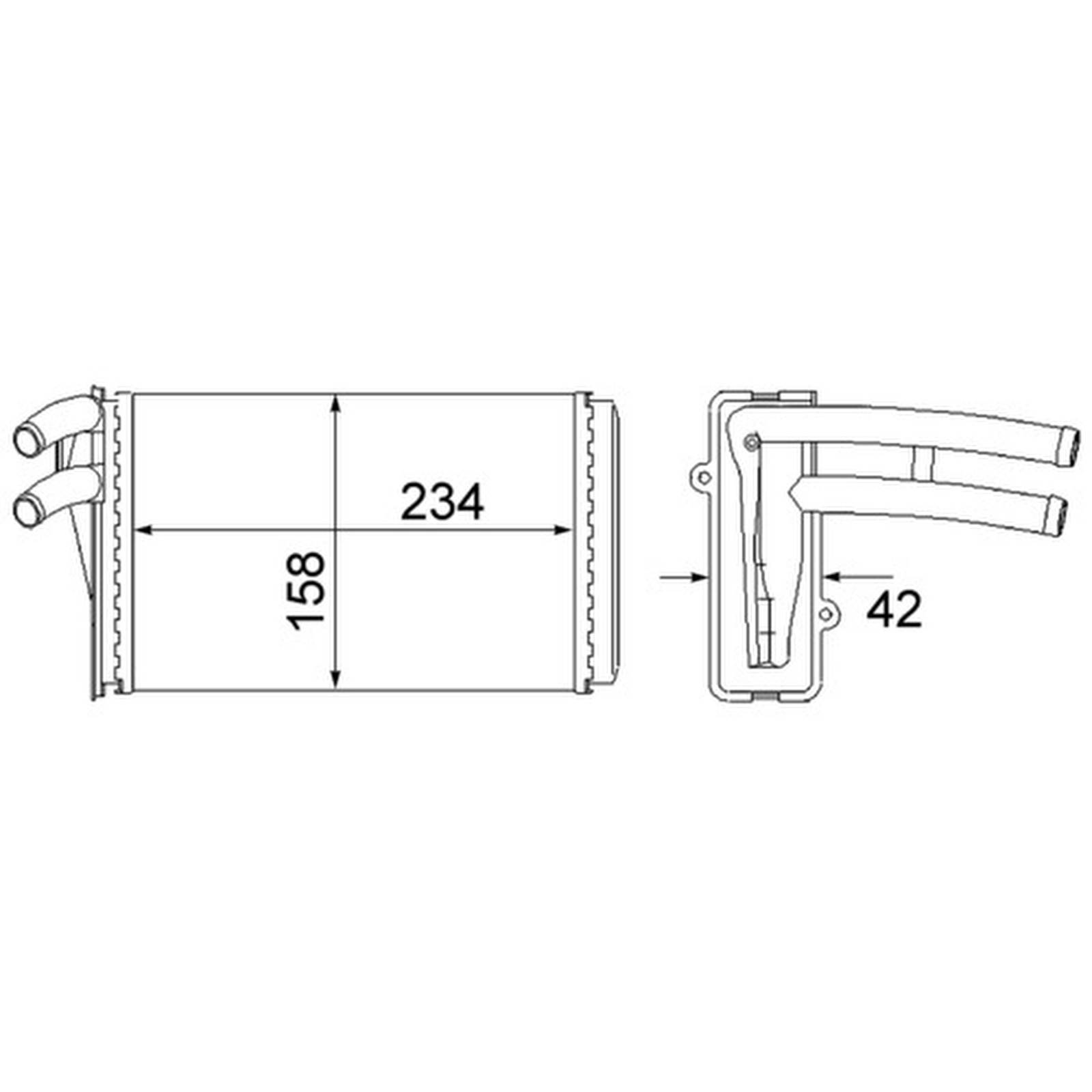 Mahle AH54000S Wärmetauscher, Innenraumheizung