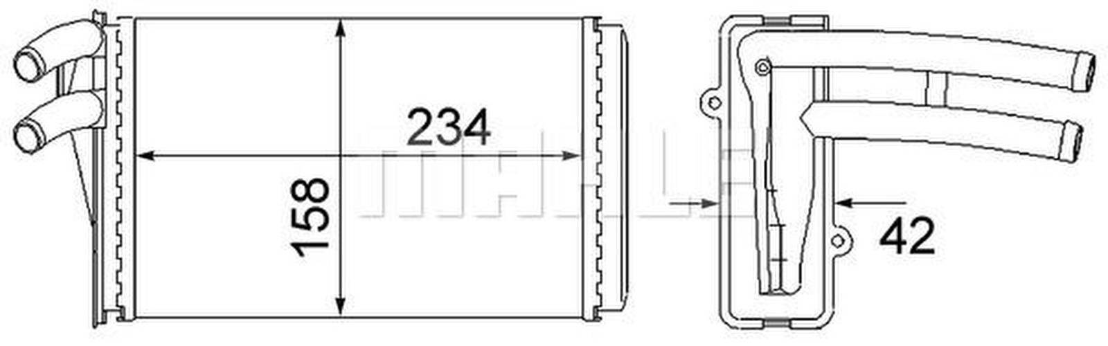 Mahle AH54000S Wärmetauscher, Innenraumheizung
