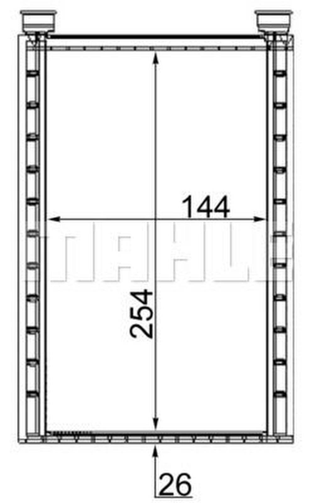 Mahle AH224000S Wärmetauscher, Innenraumheizung