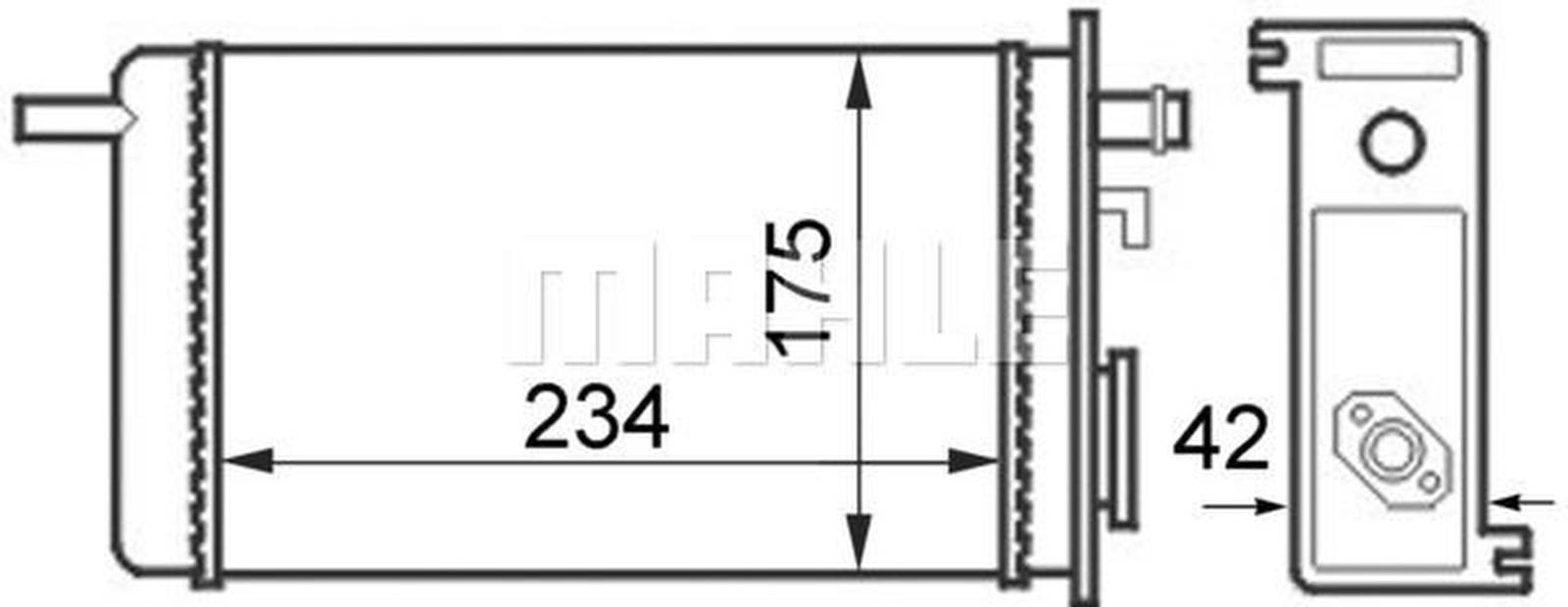 Mahle AH44000S Wärmetauscher, Innenraumheizung
