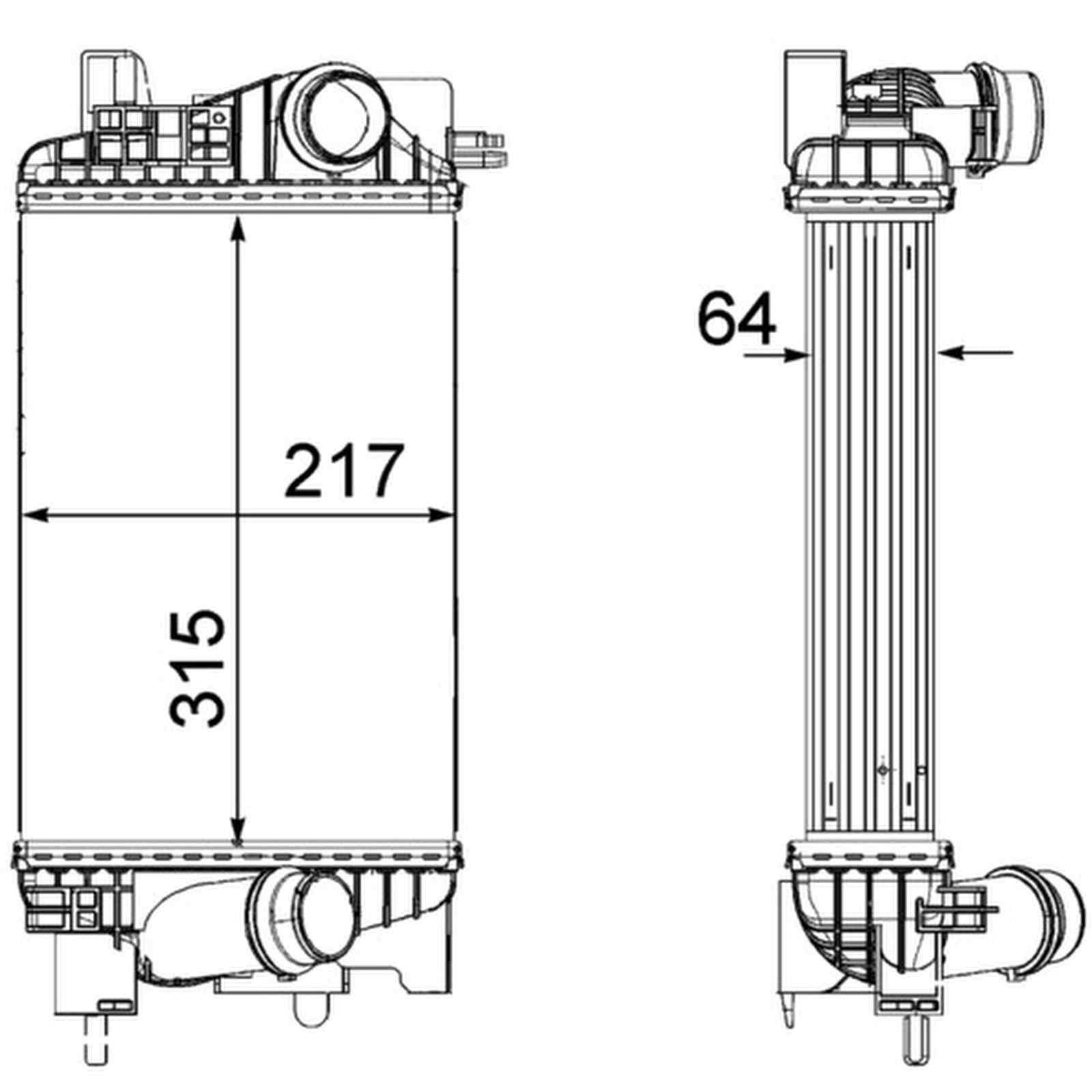 Mahle CI262000P Ladeluftkühler