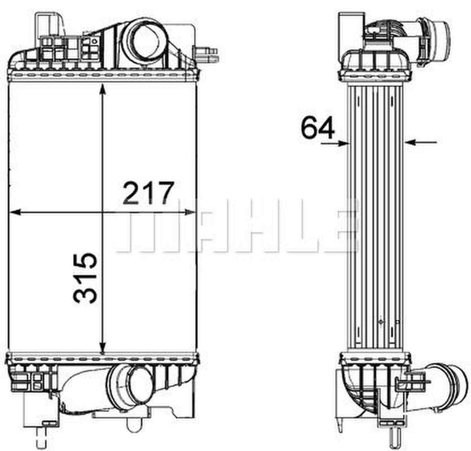 Mahle CI262000P Ladeluftkühler