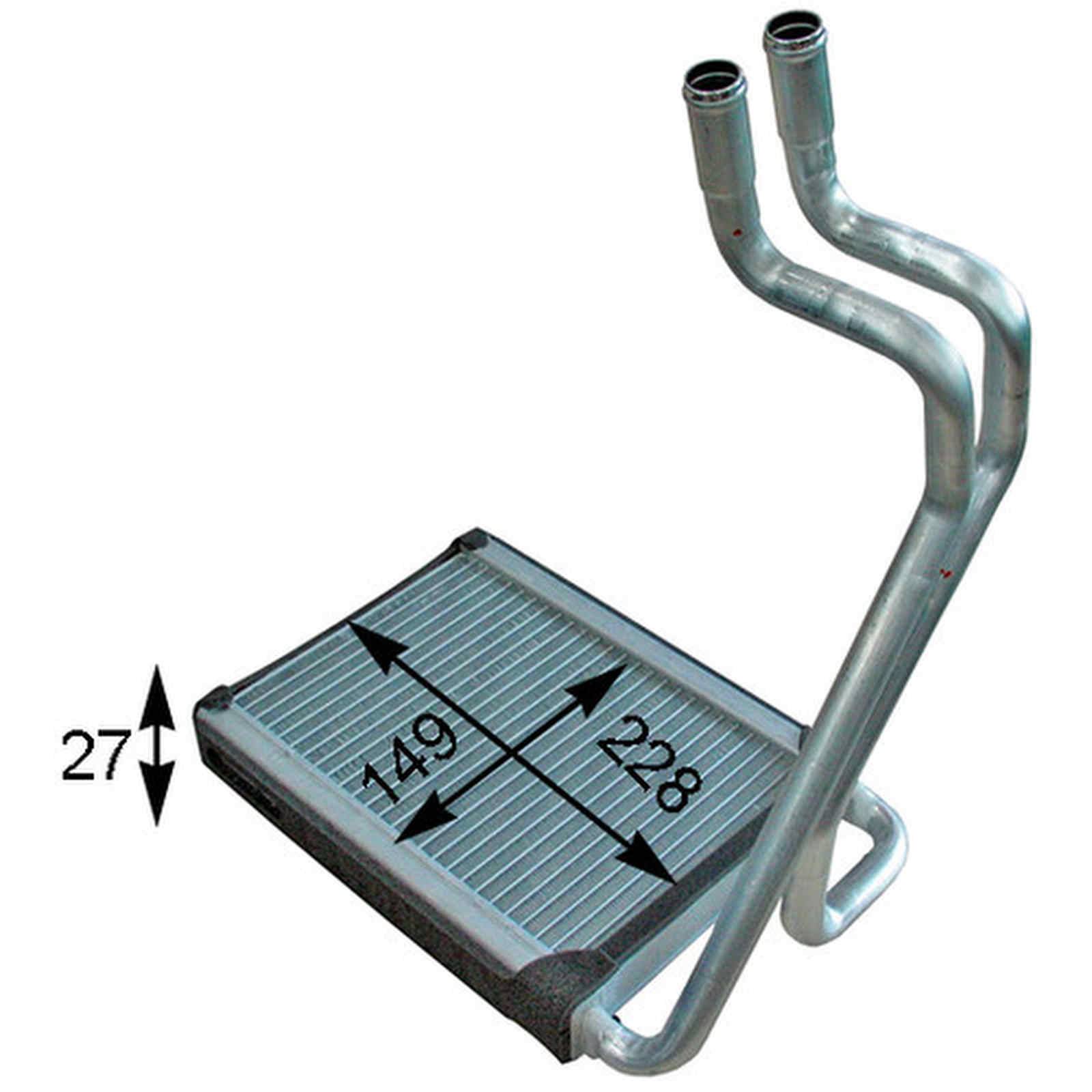 Wärmetauscher Innenraumheizung Alu 228 mm - 149 mm MAHLE für u.a. HYUNDAI SONATA