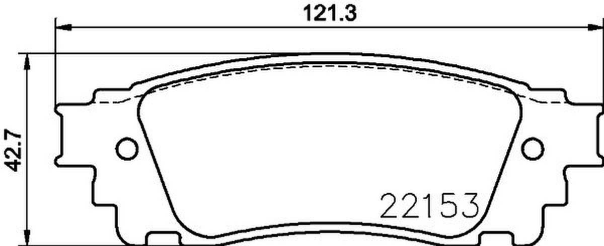 HELLA 8DB 355 024-631 Bremsbelagsatz, SBB