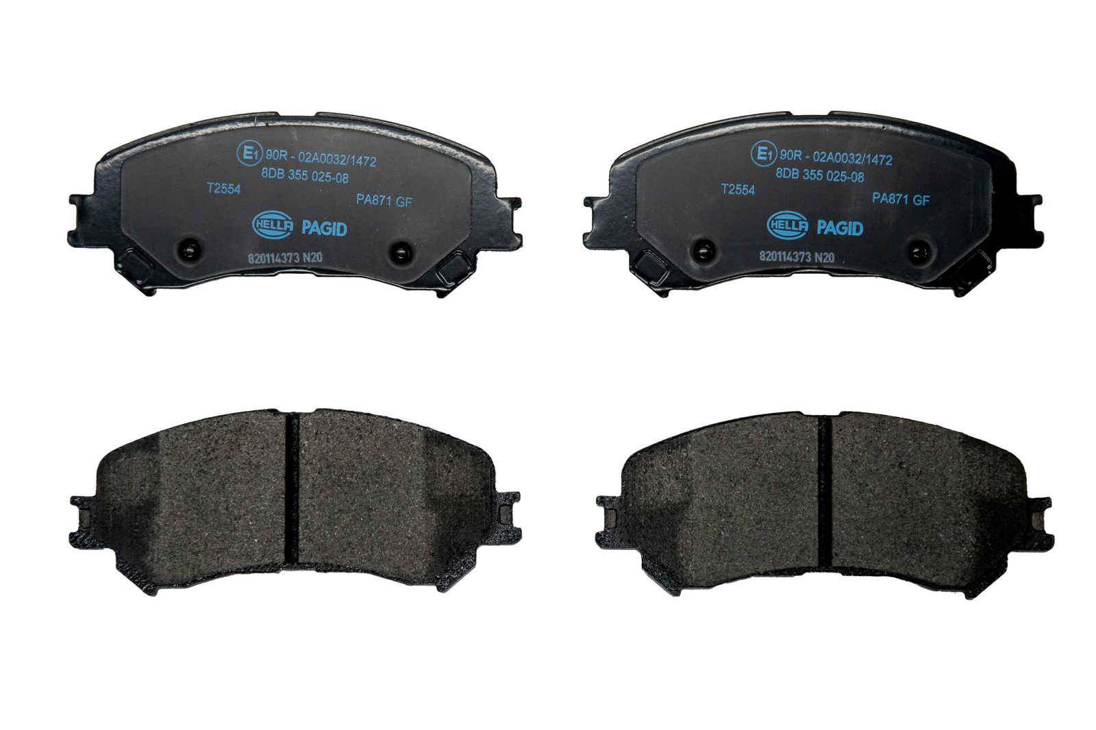 HELLA 8DB 355 025-081 Bremsbelagsatz, SBB