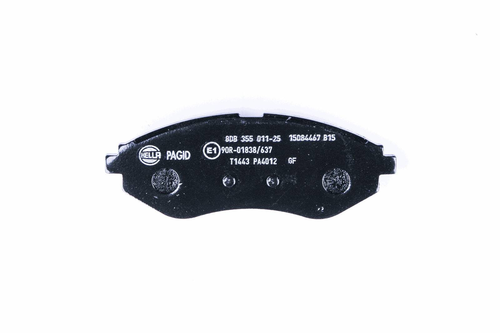 HELLA 8DB 355 011-251 Bremsbelagsatz, SBB