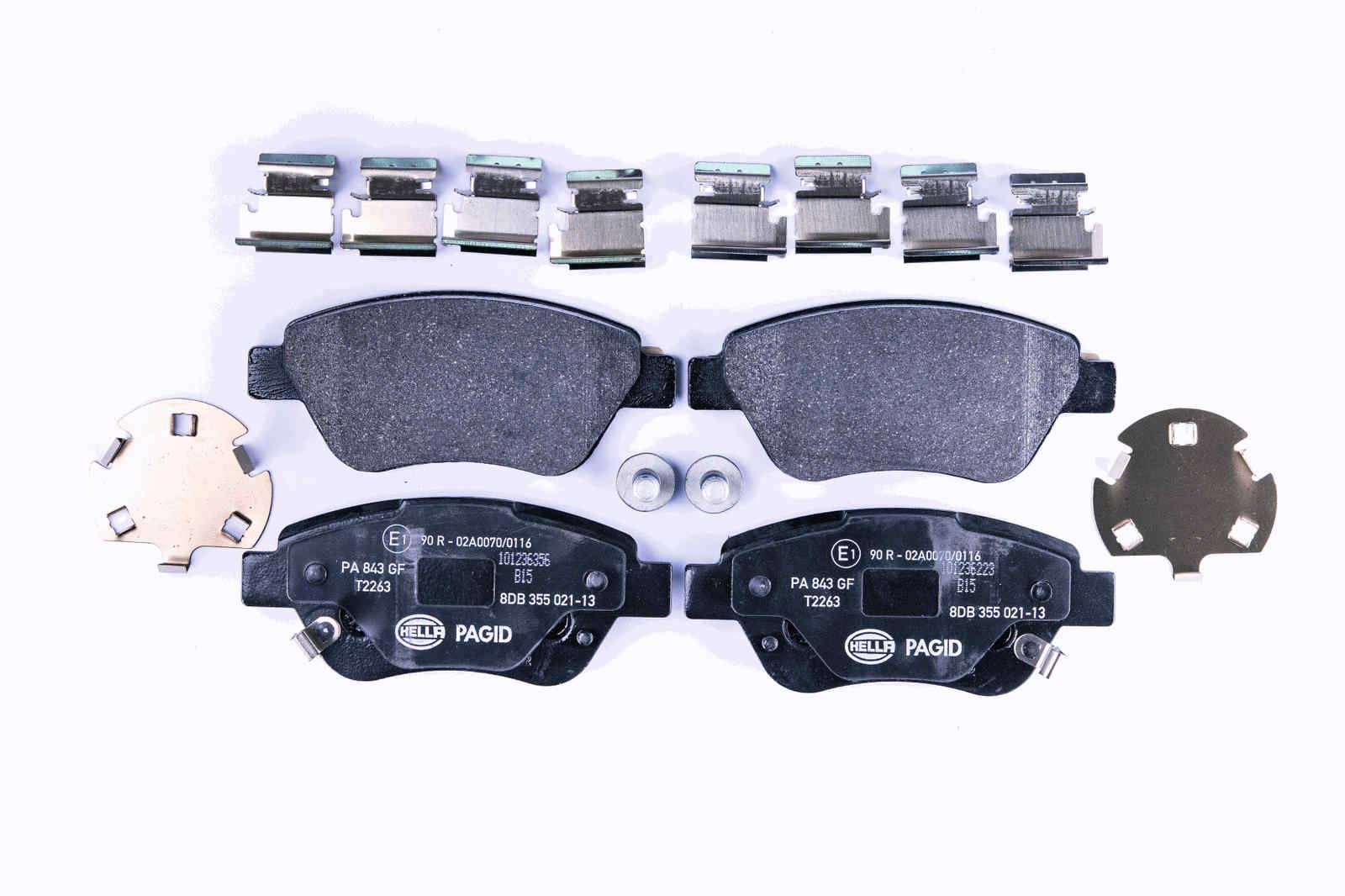 HELLA 8DB 355 021-131 Bremsbelagsatz, Scheibenb