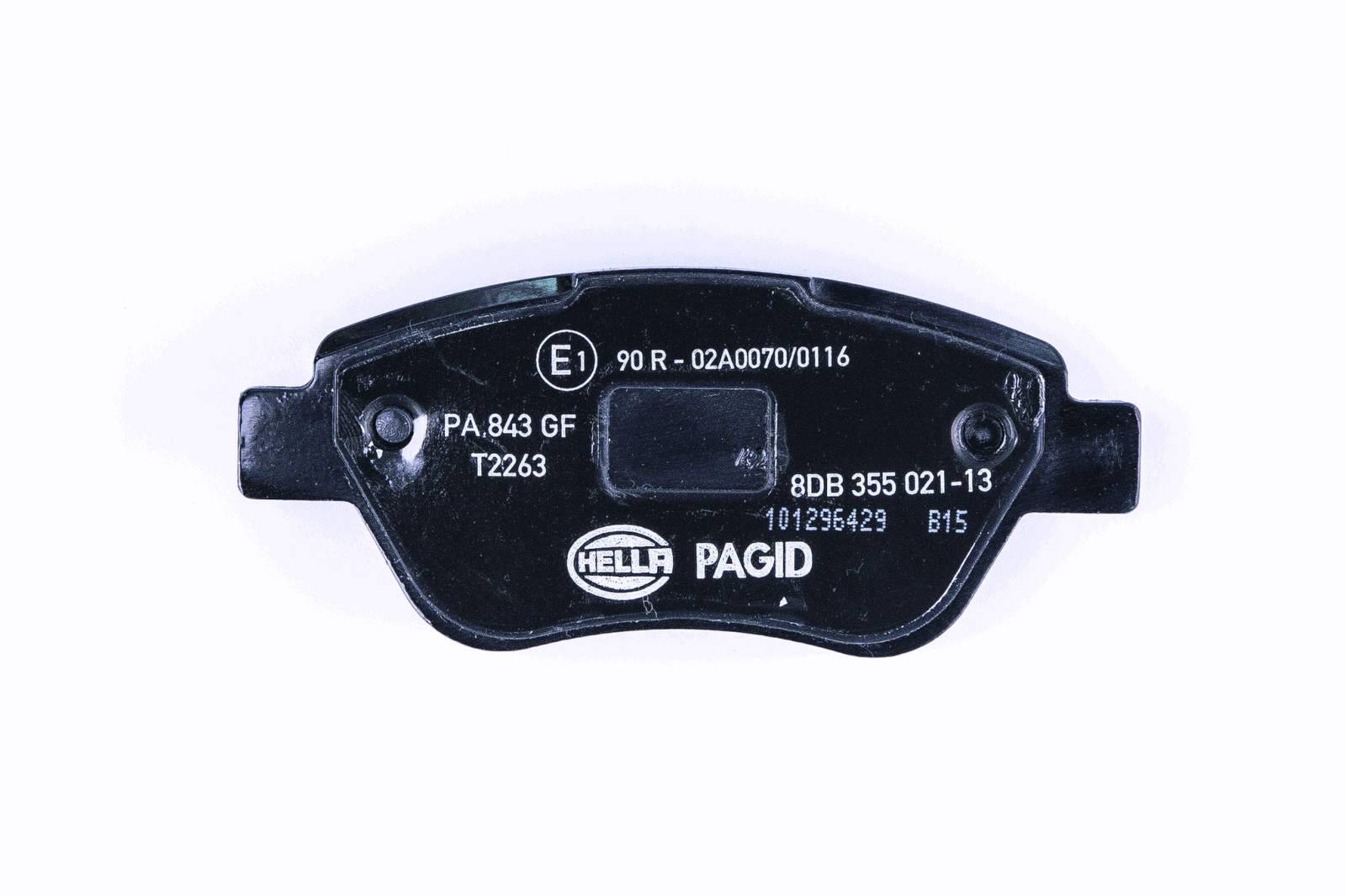 HELLA 8DB 355 021-131 Bremsbelagsatz, Scheibenb