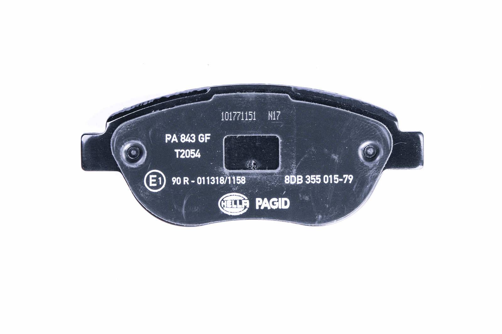 HELLA 8DB 355 015-791 Bremsbelagsatz, SBB