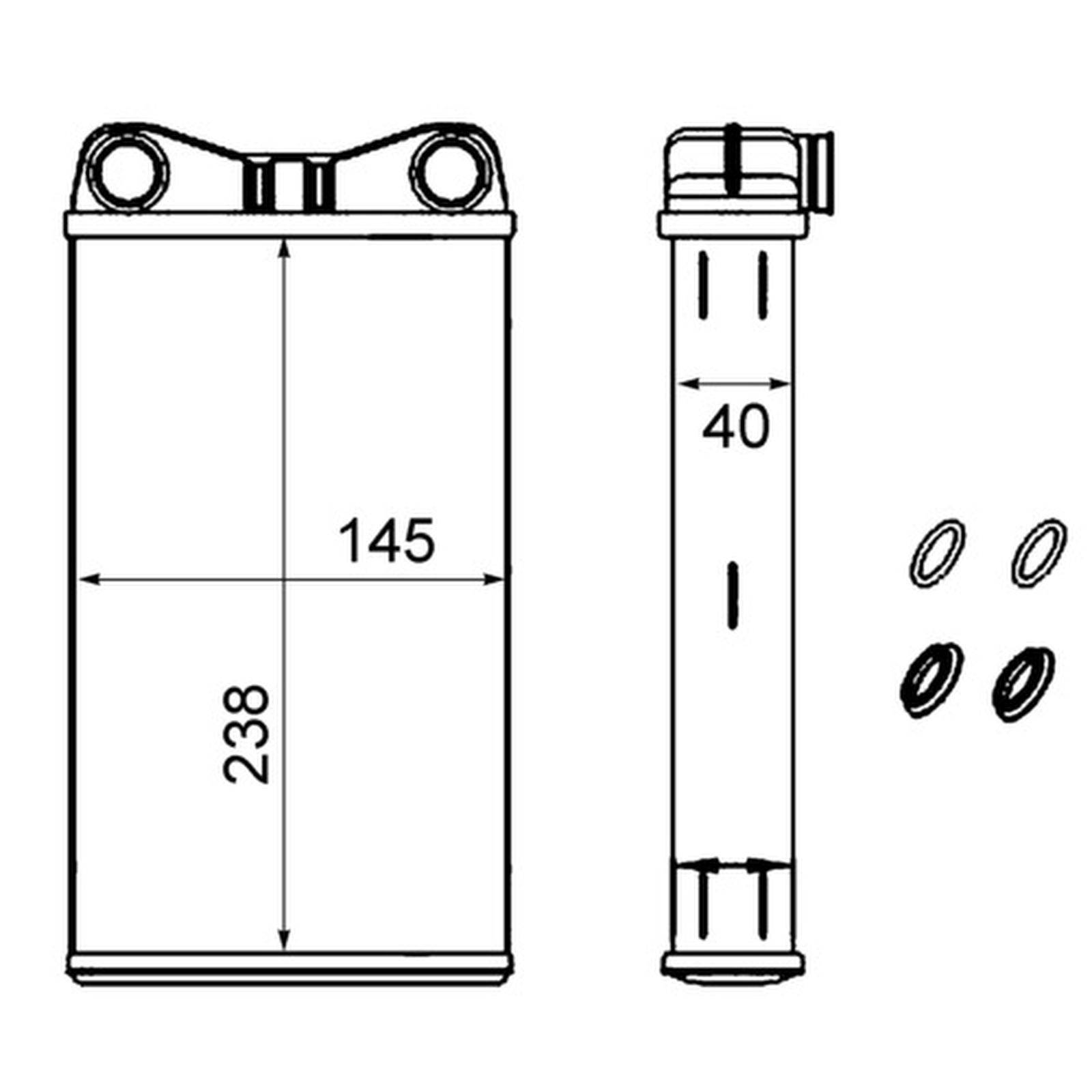 Mahle AH239000S Wärmetauscher, Innenraumheizung