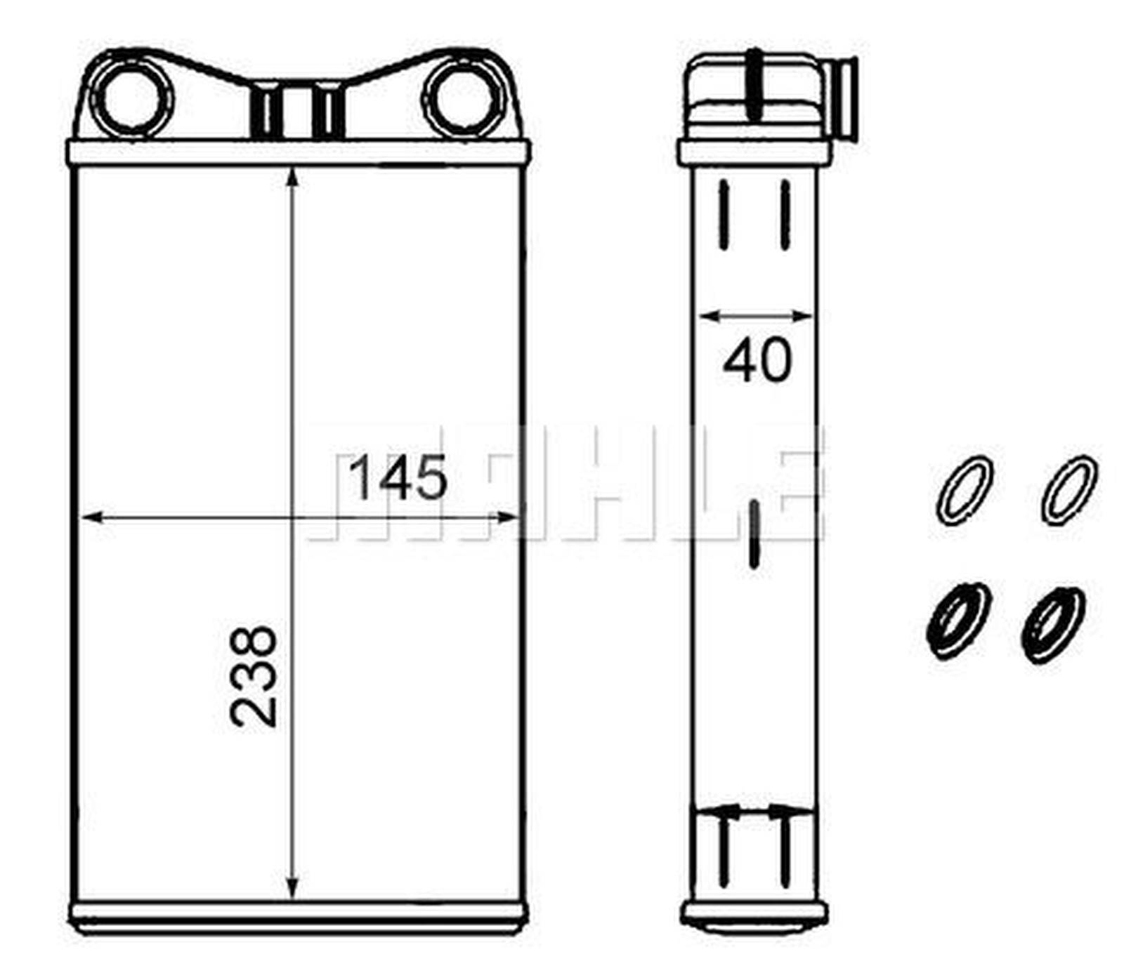 Mahle AH239000S Wärmetauscher, Innenraumheizung