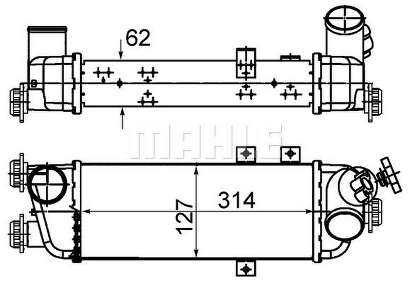 Mahle CI500000S Ladeluftkühler