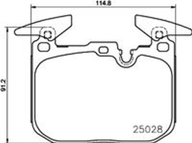 HELLA 8DB 355 025-771 Bremsbelagsatz, SBB