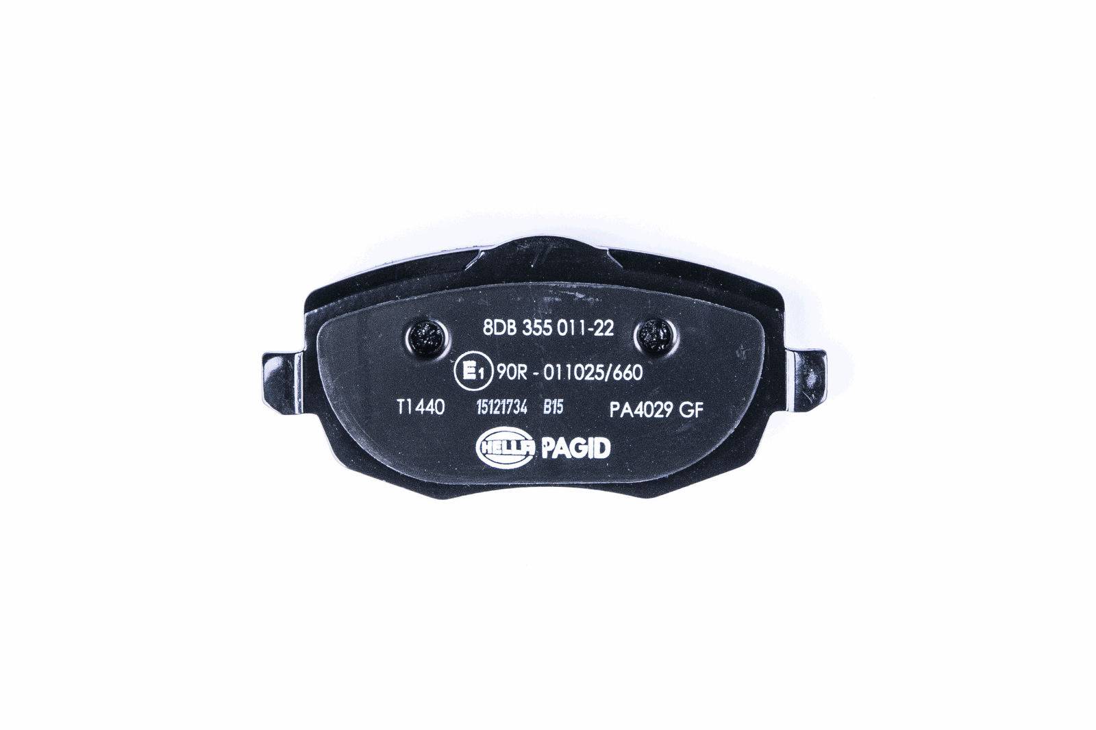 HELLA 8DB 355 011-221 Bremsbelagsatz, SBB