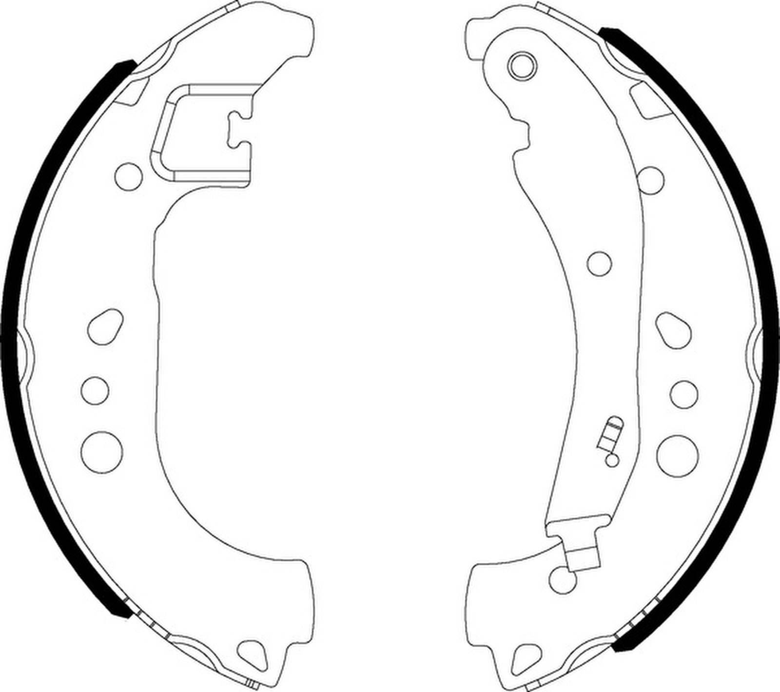 HELLA 8DB 355 022-911 Bremsbackensatz