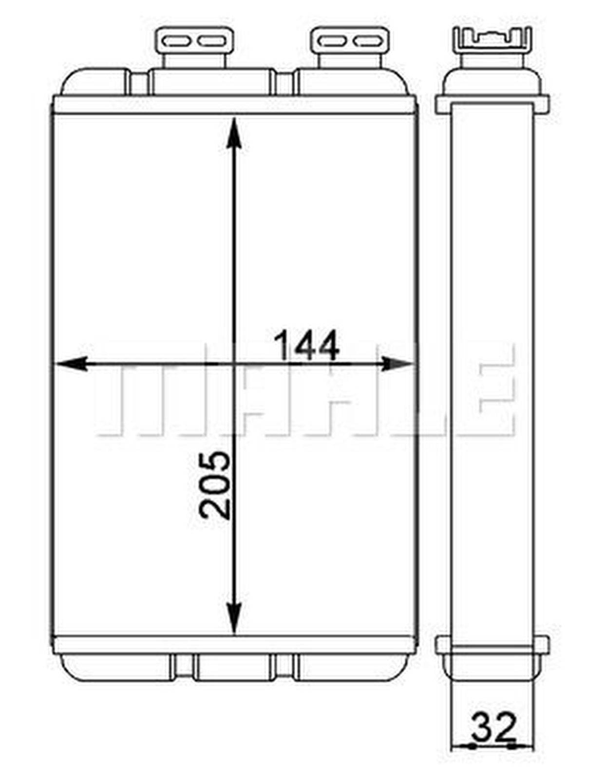 Mahle AH86000S Wärmetauscher, Innenraumheizung