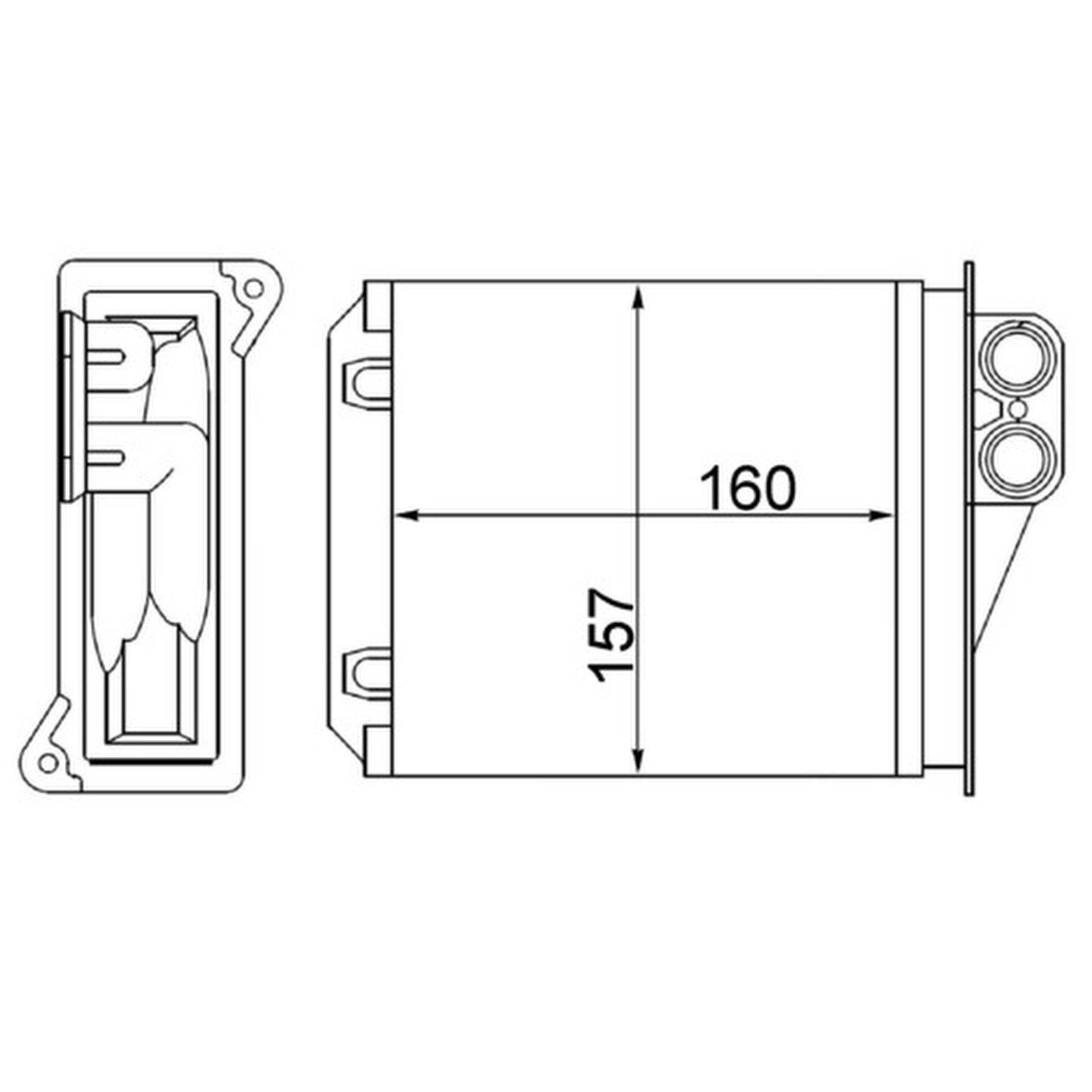 Mahle AH168000S Wärmetauscher, Innenraumheizung