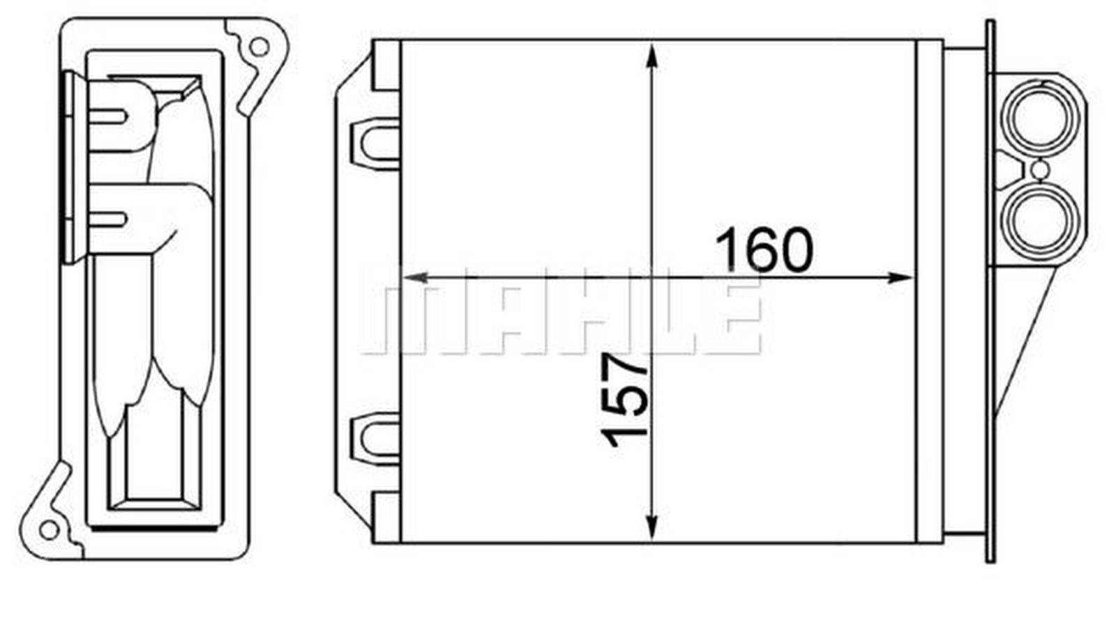 Mahle AH168000S Wärmetauscher, Innenraumheizung