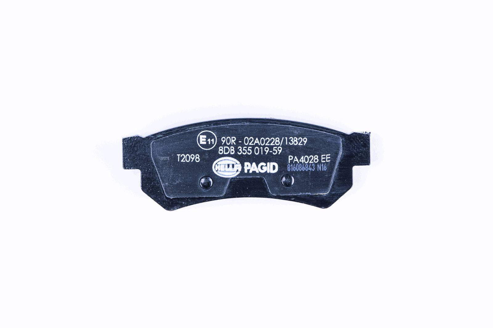 HELLA 8DB 355 019-591 Bremsbelagsatz, SBB