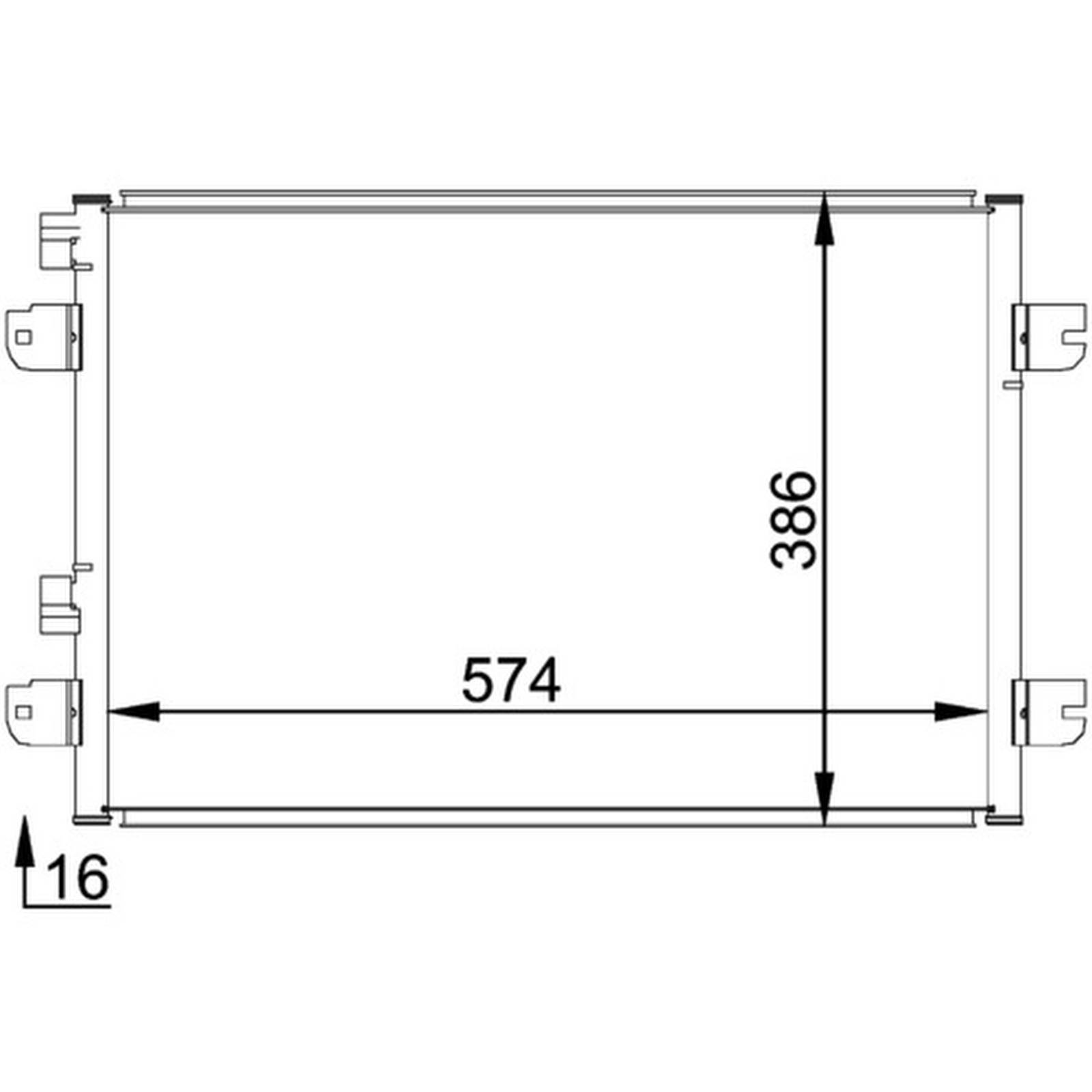 Mahle AC691000P Kondensator, Klimaanlage