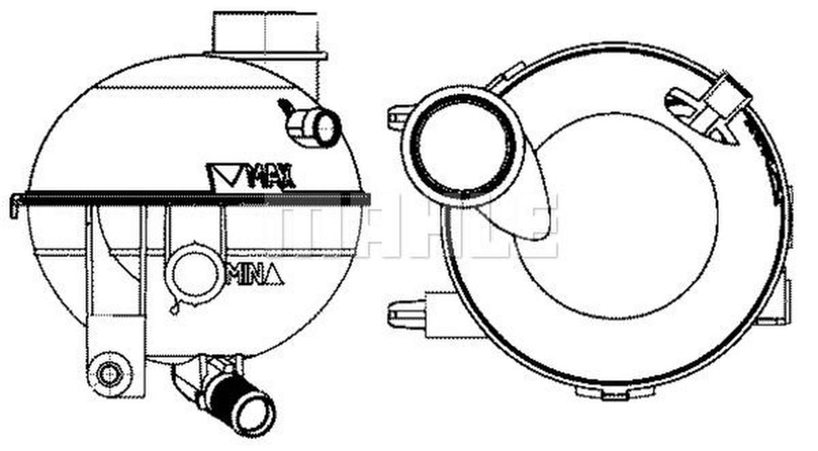 Mahle CRT14000S Ausgleichsbehälter, Kühlmittel
