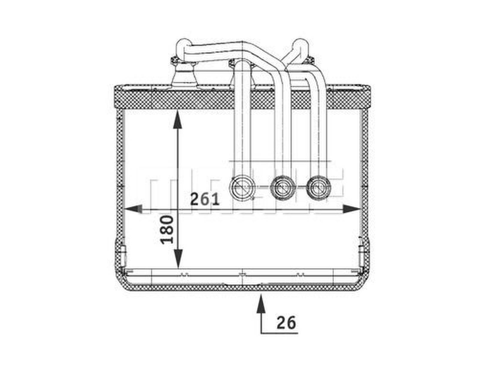 Mahle AH80000P Wärmetauscher, Innenraumheizung