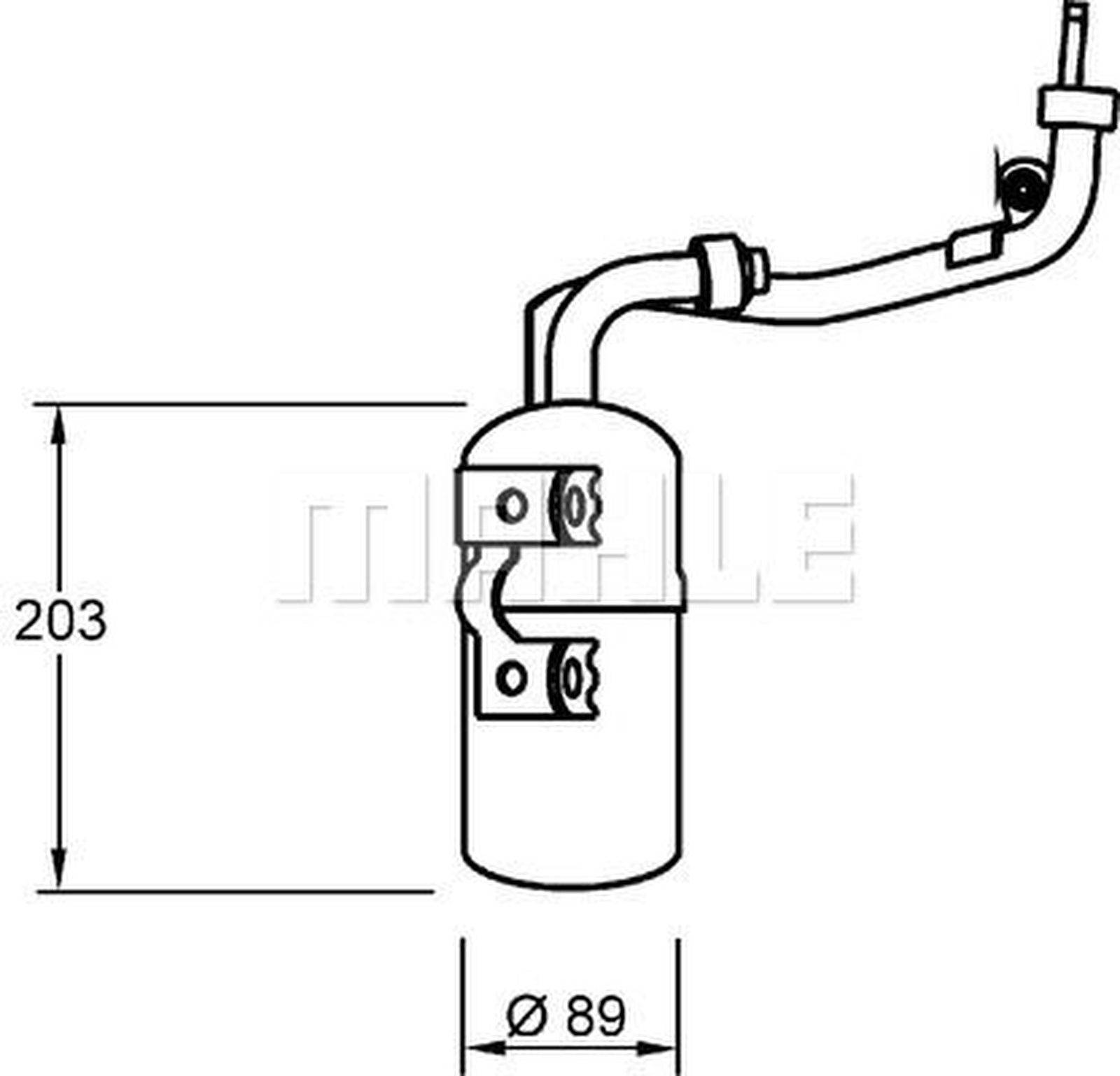 Mahle AD277000S Trockner, Klimaanlage