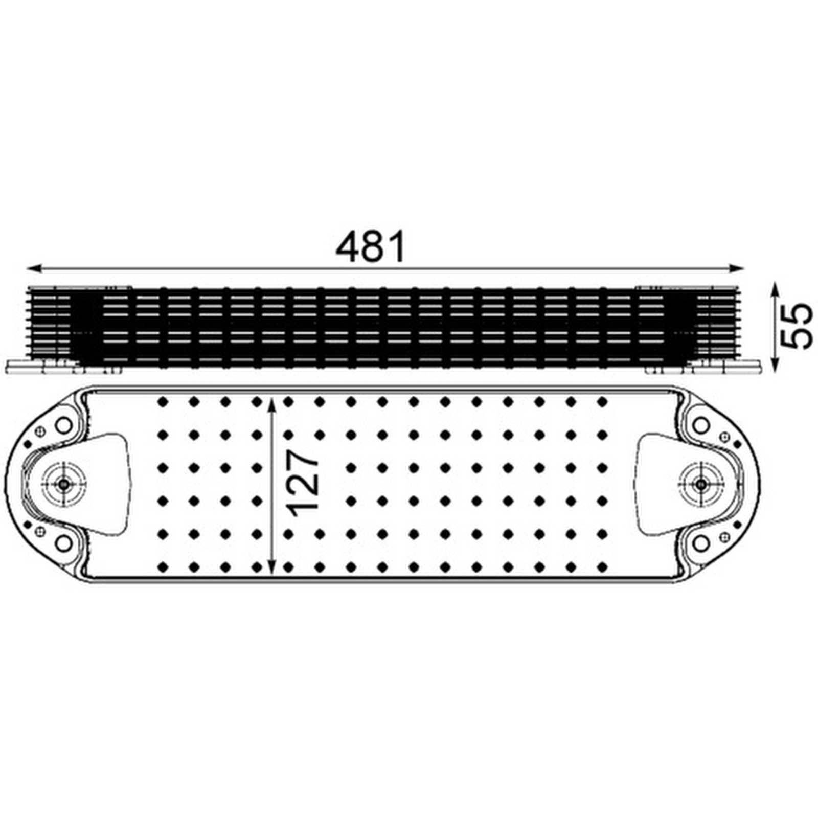 Mahle CLC213000P Ölkühler, Motoröl