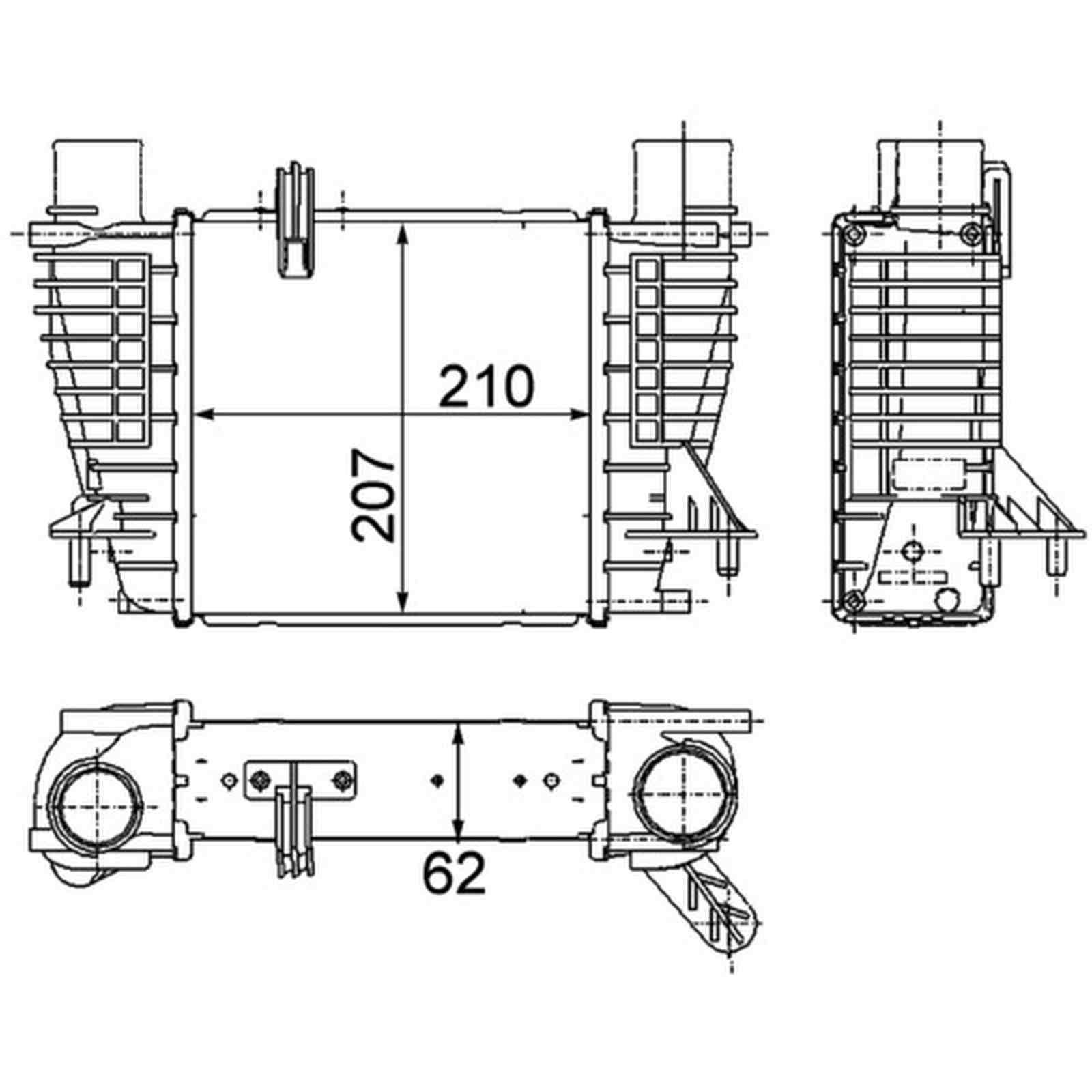 Mahle CI264000P Ladeluftkühler