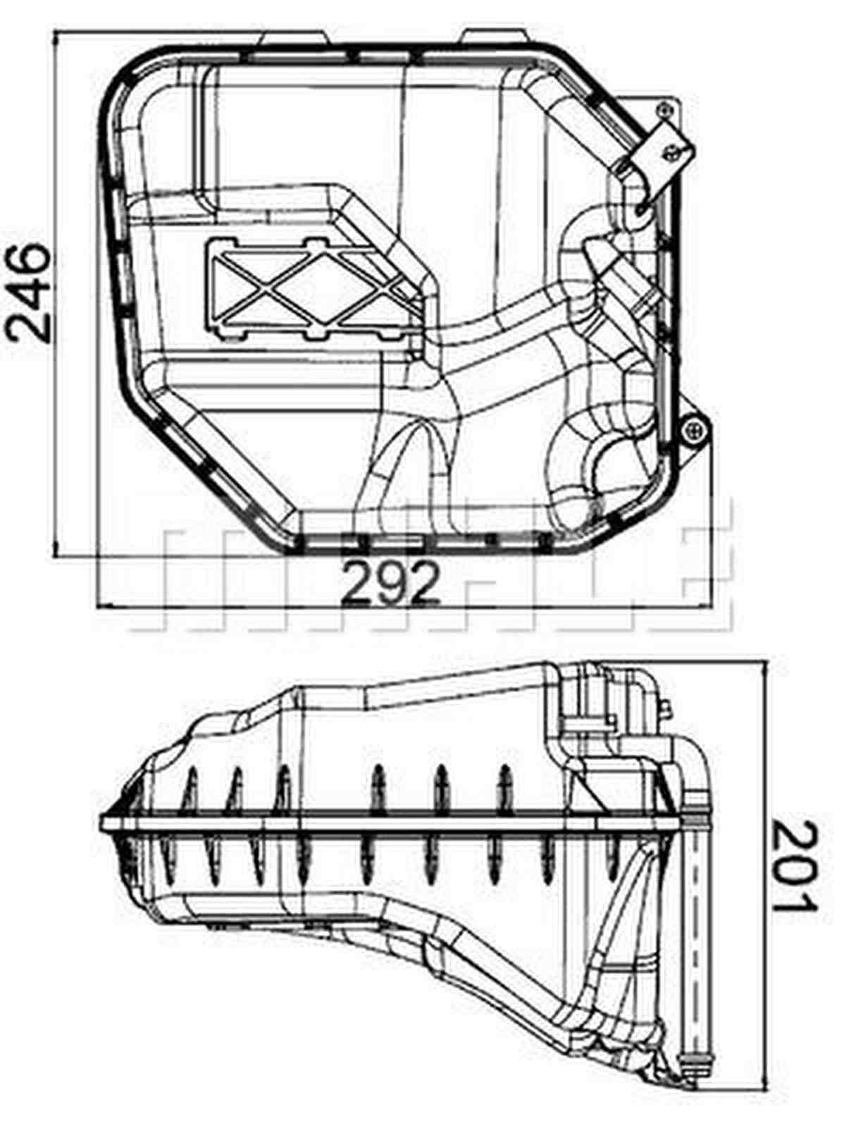 Mahle CRT9000S Ausgleichsbehälter, Kühlmittel
