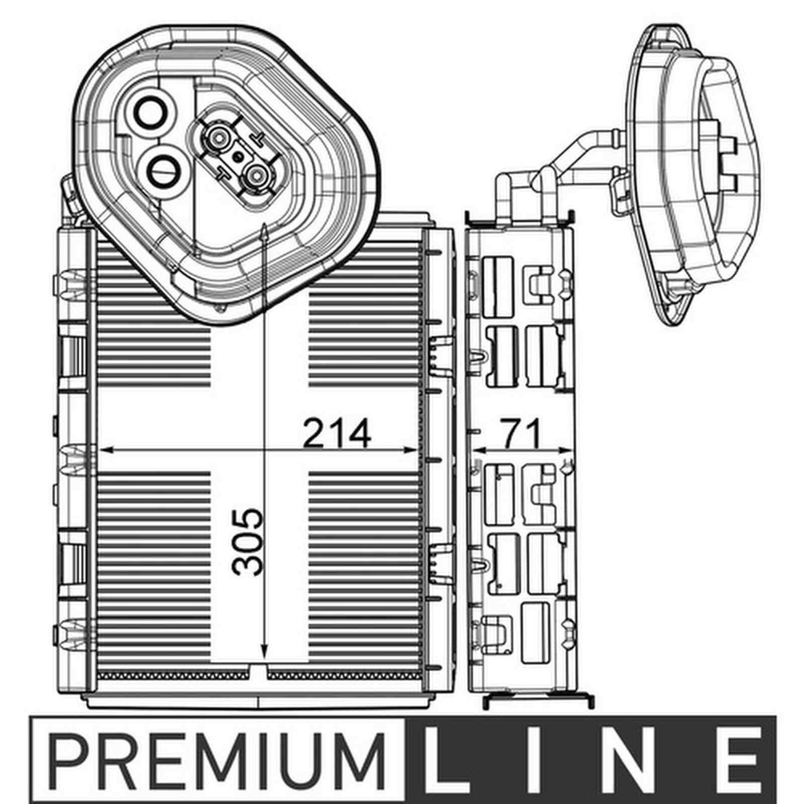 Mahle AE4000P Verdampfer, Klimaanlage