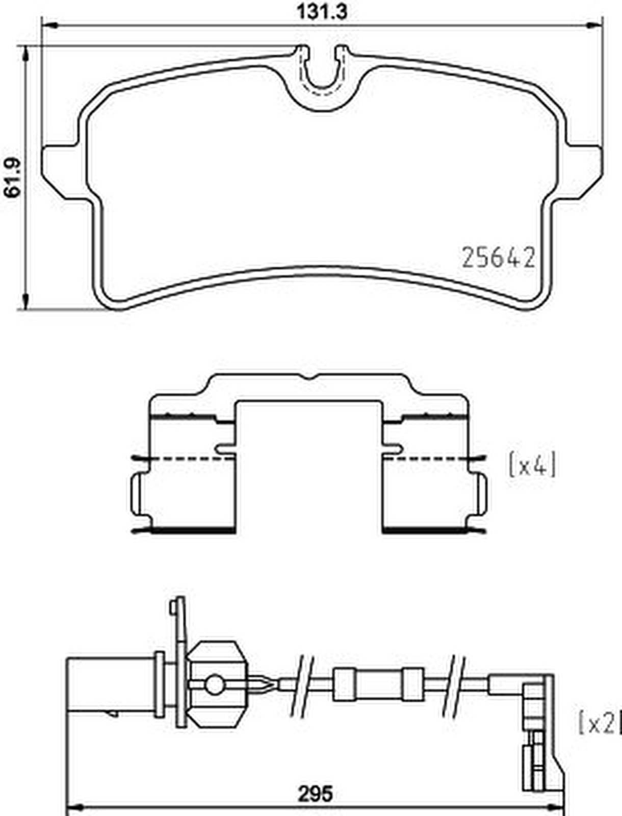 HELLA 8DB 355 025-291 Bremsbelagsatz, SBB