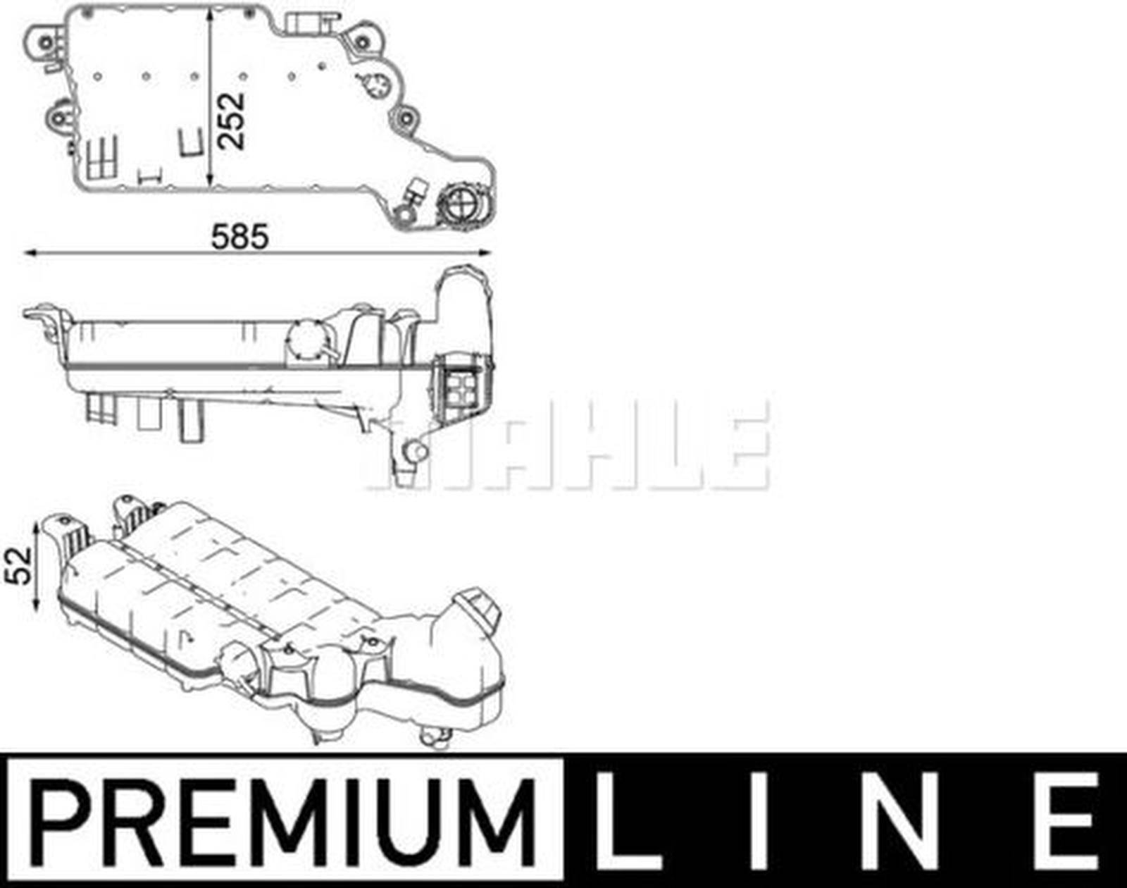 Mahle CRT99000P Ausgleichsbehälter, Kühlmittel