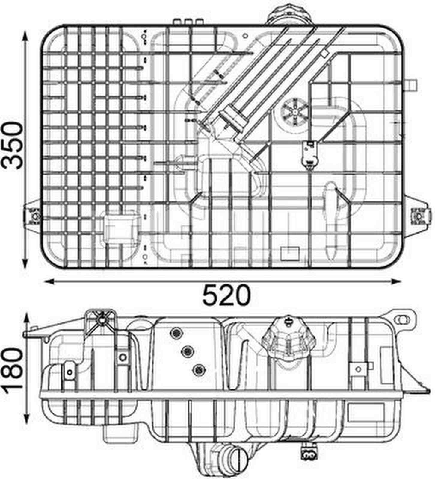 Mahle CRT236000P Ausgleichsbehälter, Kühlmittel