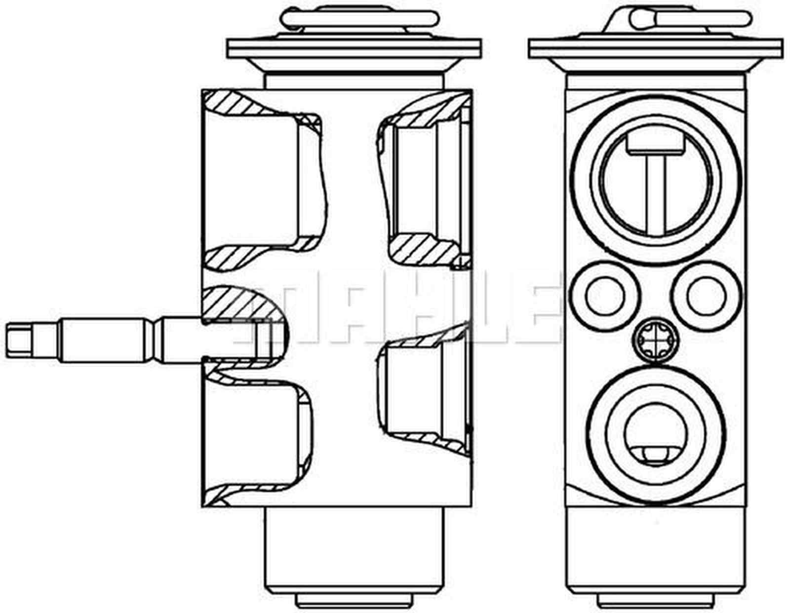 Expansionsventil Klimaanlage Ø 13,9 mm Ø 18,1 mm MAHLE für u.a. BMW 3er