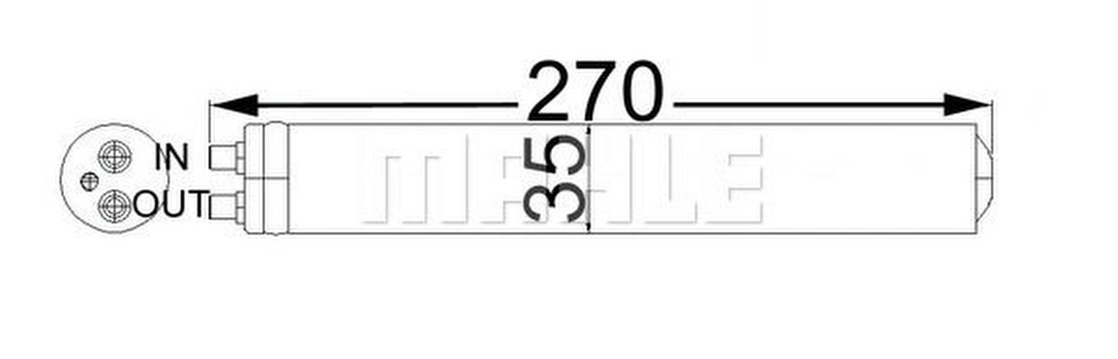 Mahle AD64000S Trockner, Klimaanlage