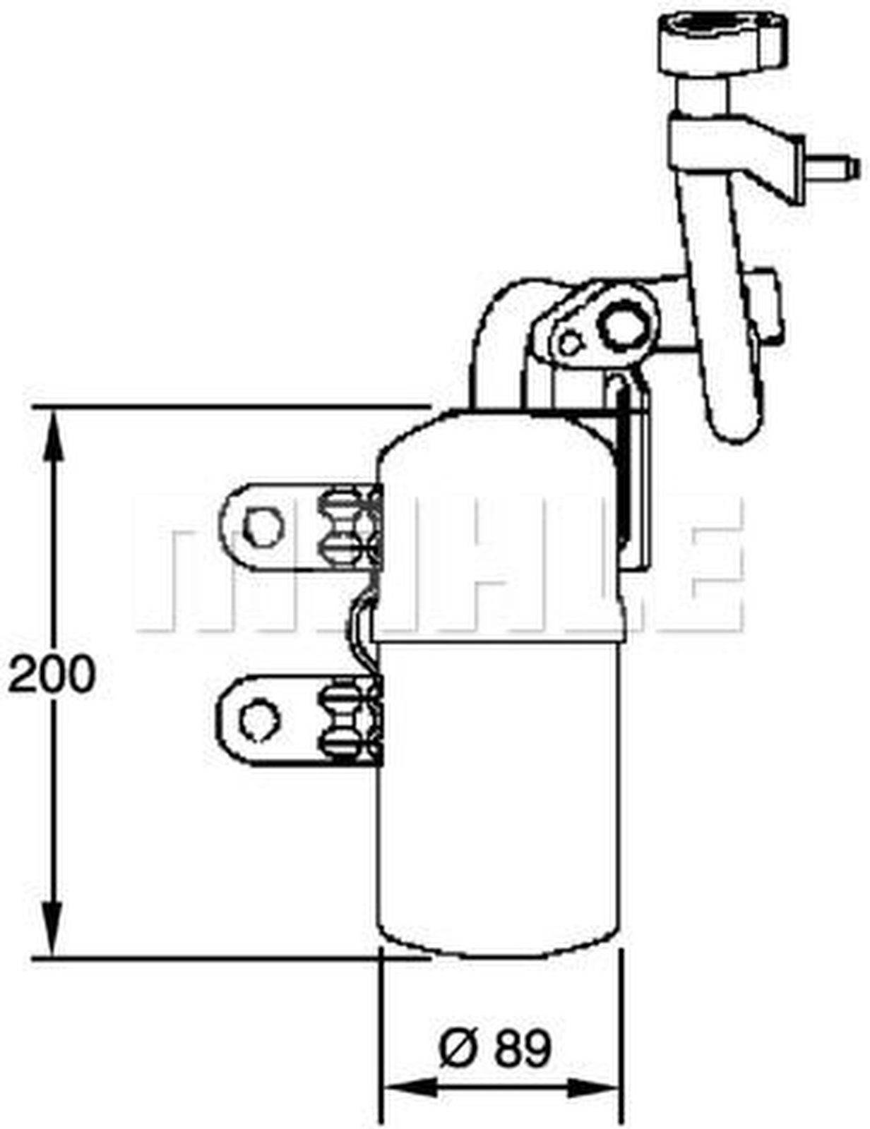 Trockner Klimaanlage Anti-Feuchtigkeit 860 g MAHLE passend für u.a. VOLVO V50