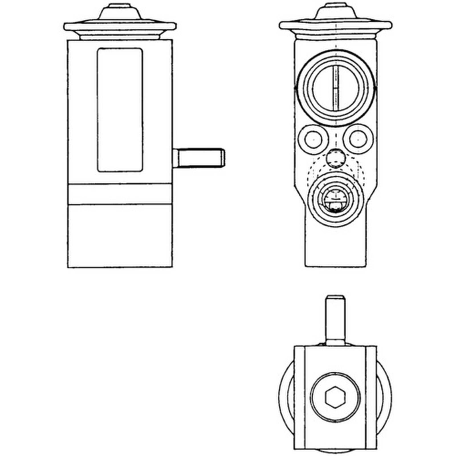 Expansionsventil Klimaanlage Ø 8,7 mm Ø 11,8 mm MAHLE für u.a. RENAULT KANGOO