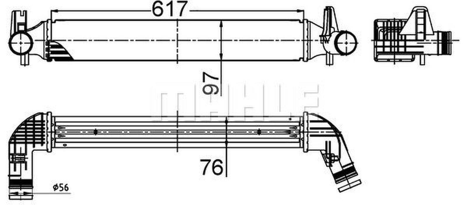 Mahle CI516000S Ladeluftkühler