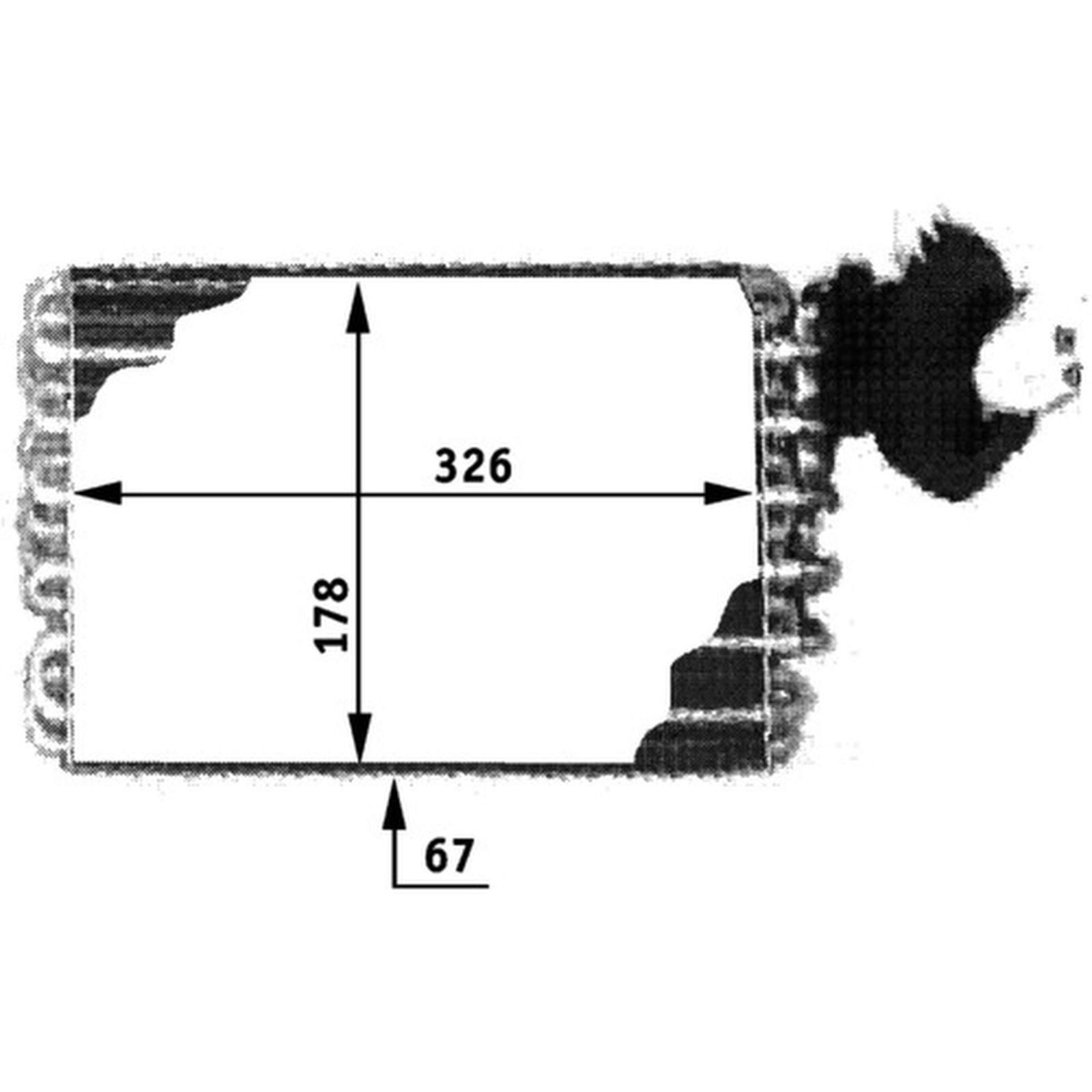 Mahle AE32000P Verdampfer, Klimaanlage