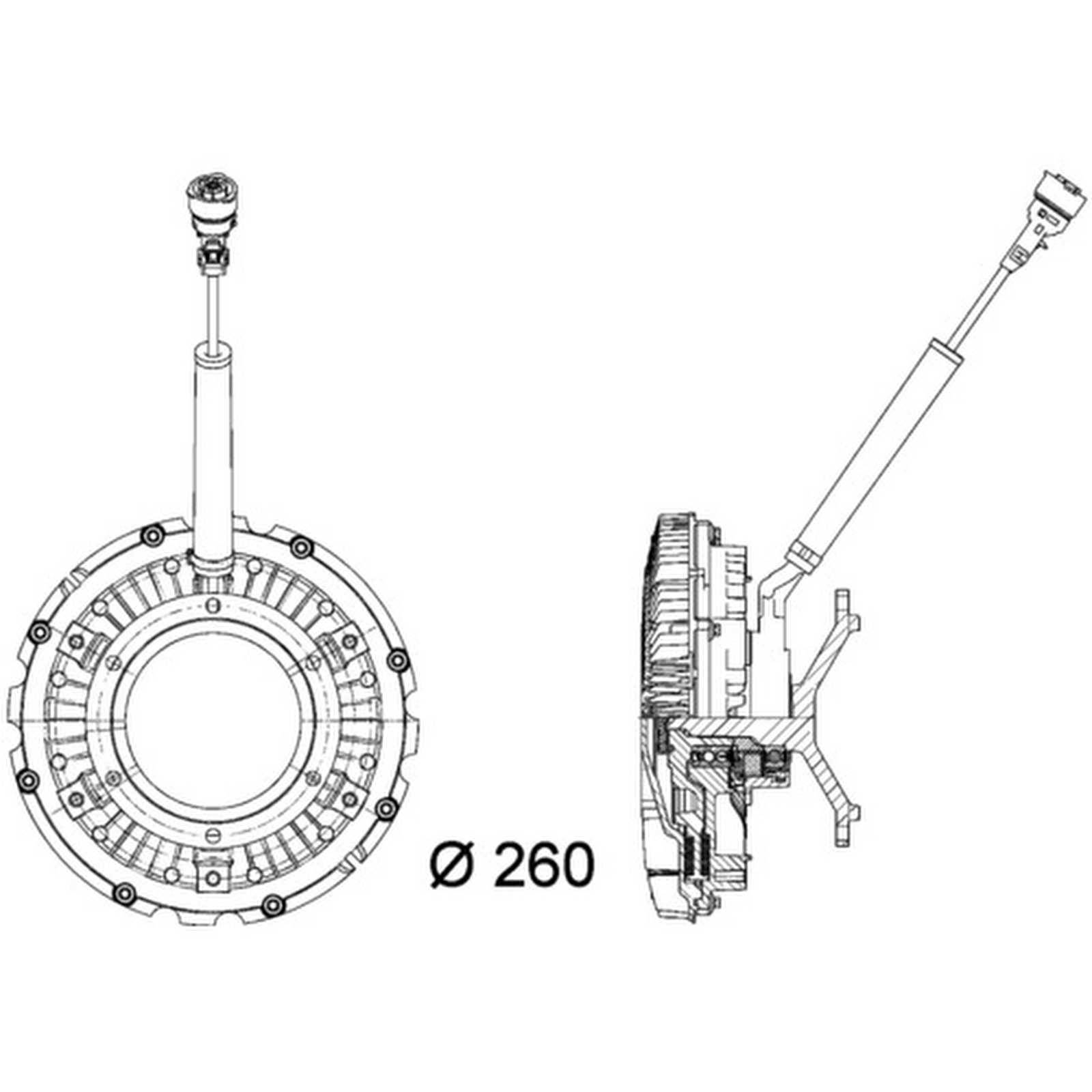 Mahle CFC90000P Kupplung, Kühlerlüfter