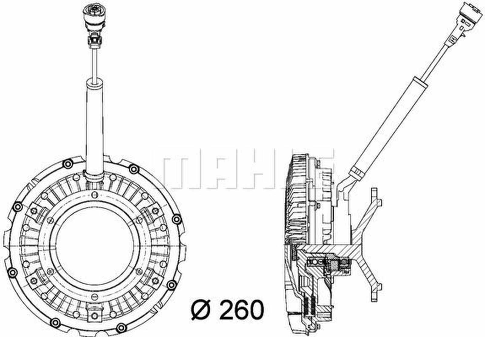 Mahle CFC90000P Kupplung, Kühlerlüfter