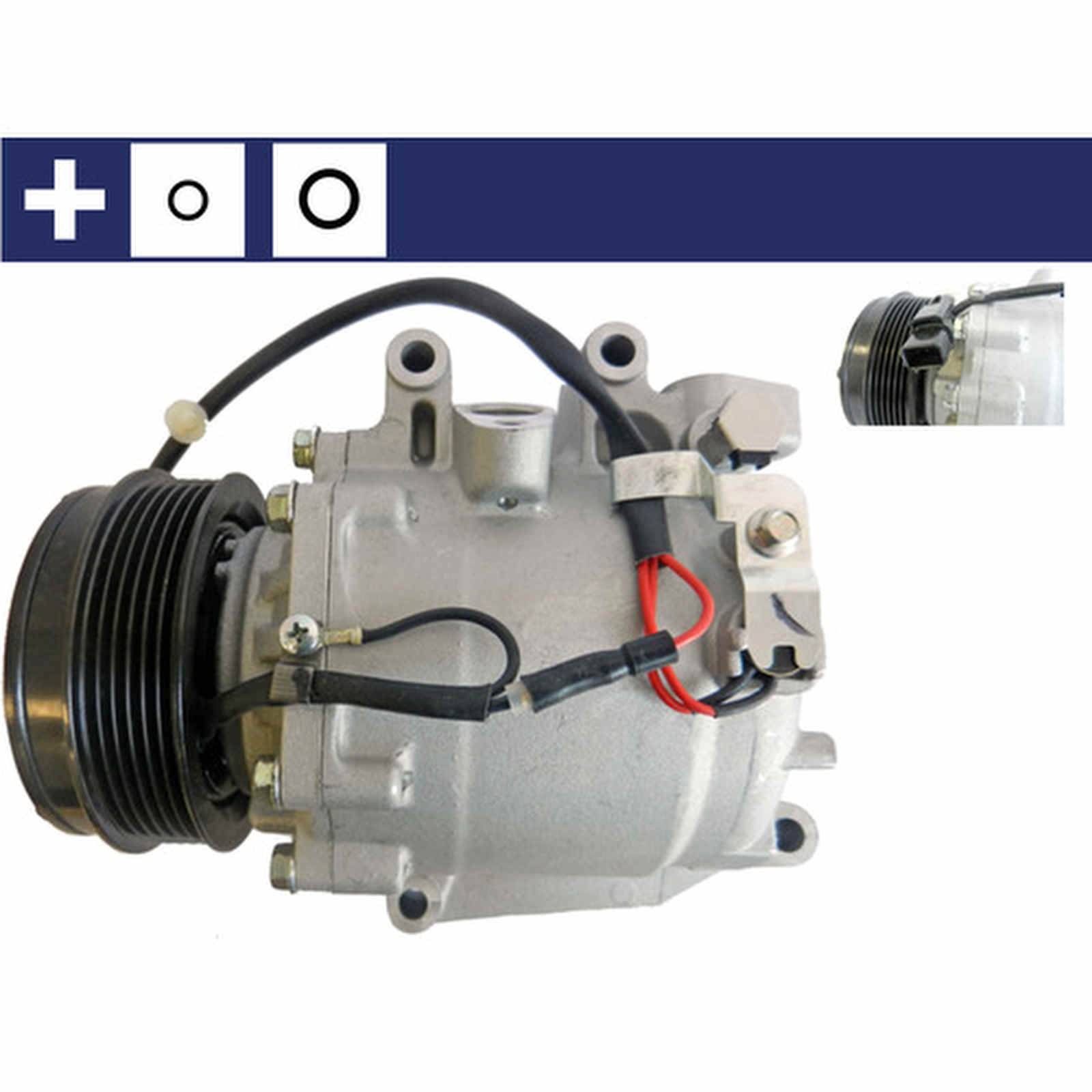 Klimakompressor 12 V Ø 110 mm MAHLE passend für u.a. HONDA CIVIC