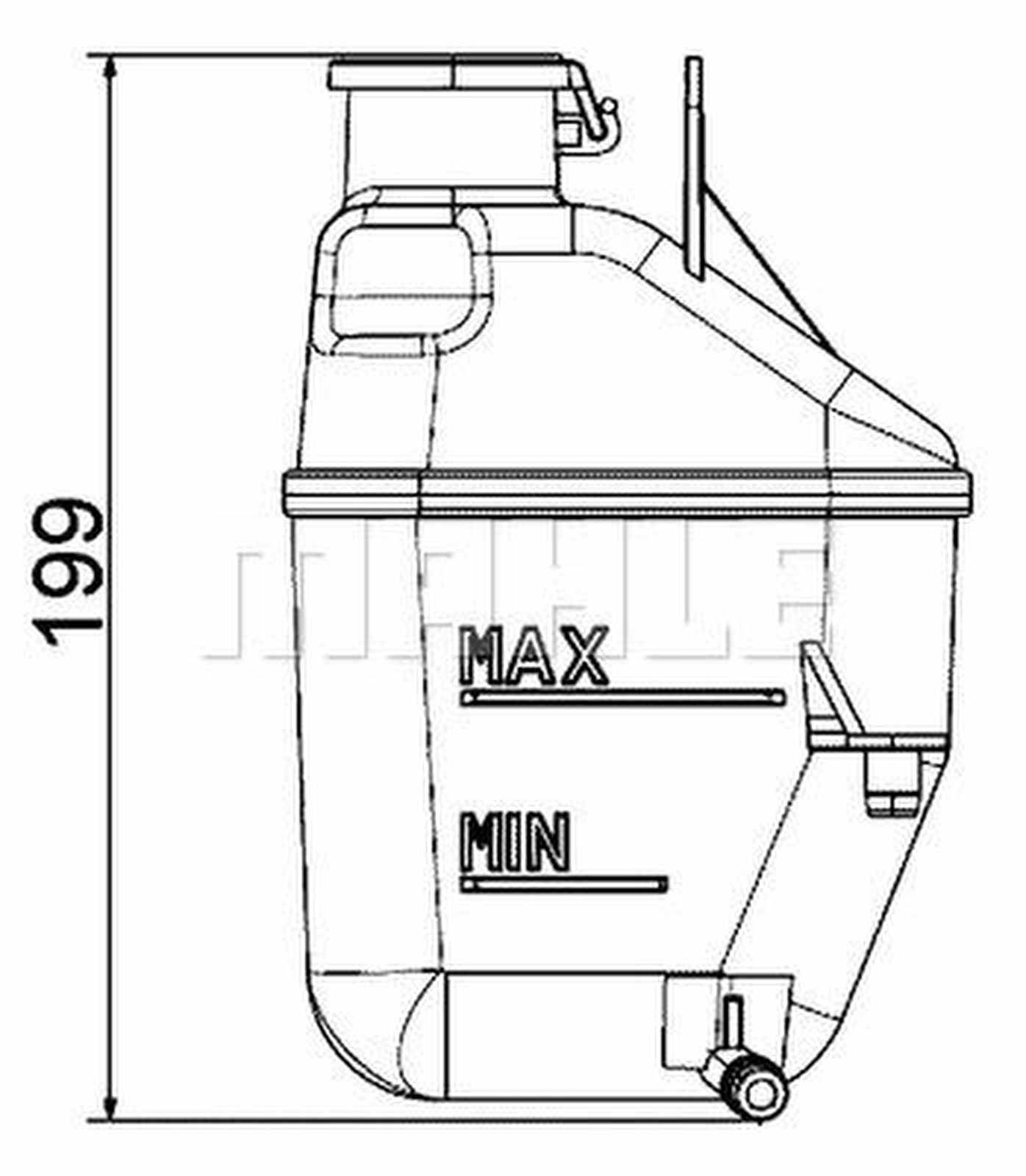 Mahle CRT88001S Ausgleichsbehälter, Kühlmittel